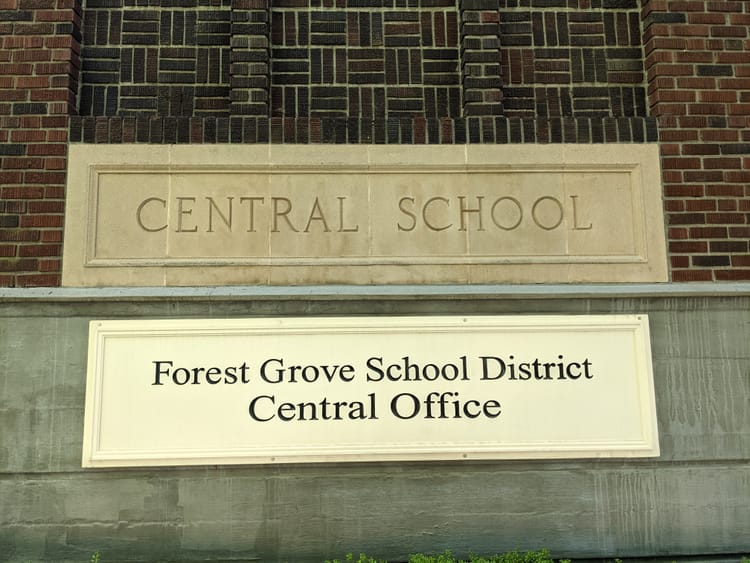 October 22 Forest Grove School Board report