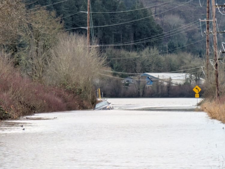 Fern Hill Road reopens after car drives into flood and gate closure