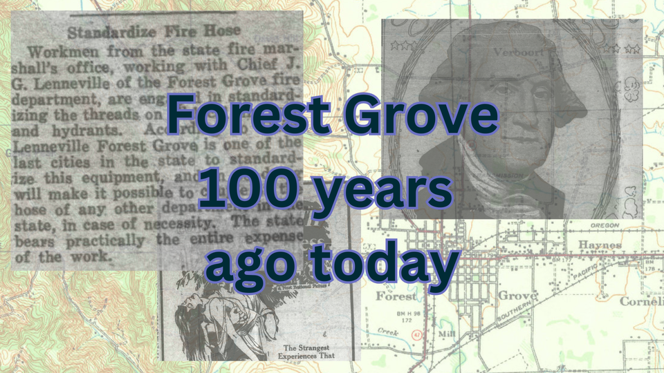 Crocodiles, standardized fire hydrants, and a new band: Forest Grove on February 19, 1925